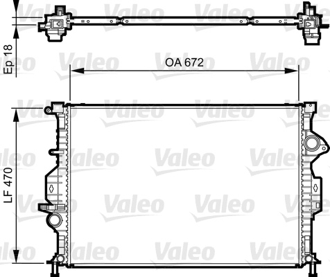 VALEO Kühler, Motorkühlung 735373