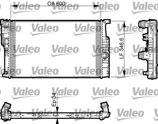 VALEO Kühler, Motorkühlung 735456