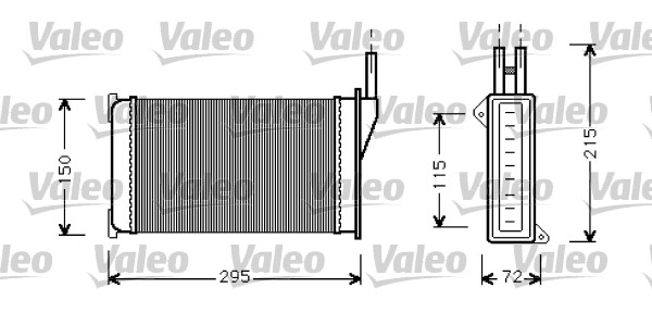 VALEO Wärmetauscher, Innenraumheizung 812129