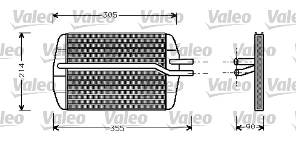VALEO Wärmetauscher, Innenraumheizung 812272