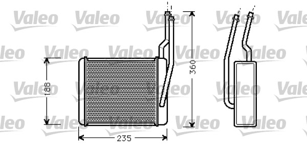 VALEO Wärmetauscher, Innenraumheizung 812274