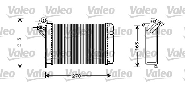 VALEO Wärmetauscher, Innenraumheizung 812296