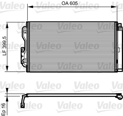 VALEO Kondensator, Klimaanlage 814191