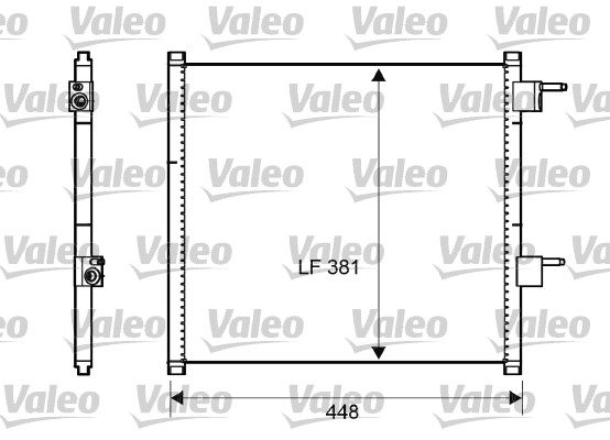 VALEO Kondensator, Klimaanlage 817225