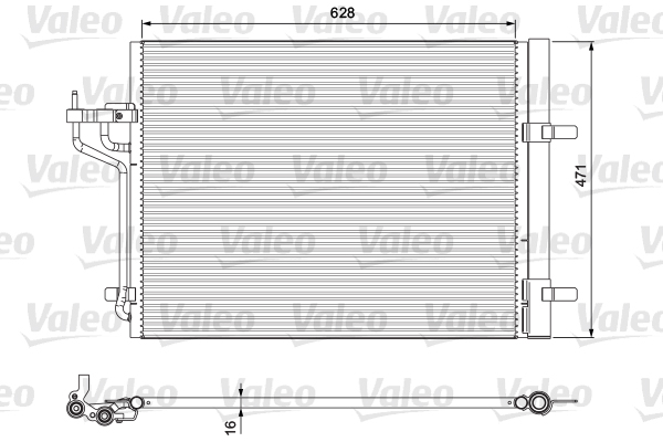 VALEO Kondensator, Klimaanlage 814390