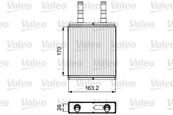 VALEO Wärmetauscher, Innenraumheizung 812409