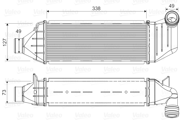 VALEO Ladeluftkühler 818327