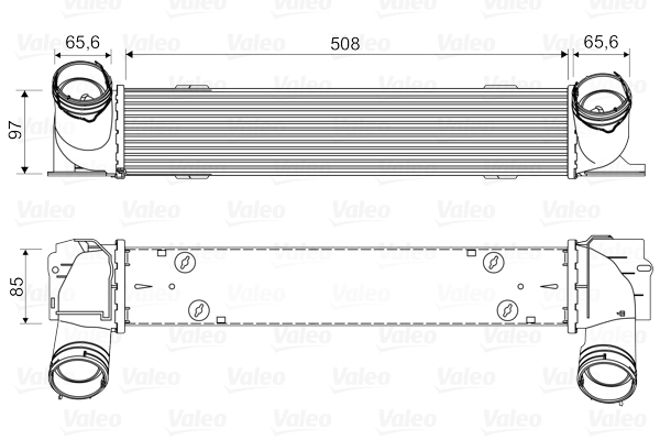 VALEO Ladeluftkühler 818553