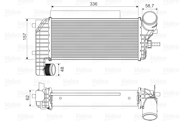 VALEO Ladeluftkühler 818604