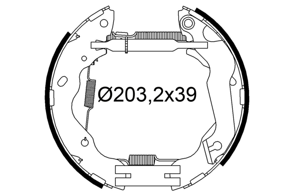VALEO Bremsbackensatz 554912