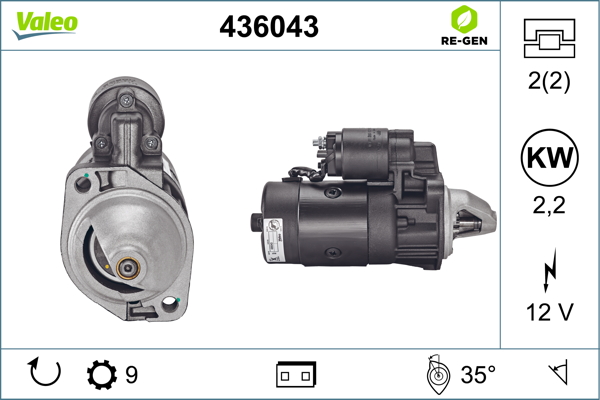 VALEO Starter 436043