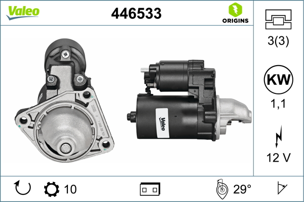 VALEO Starter 446533