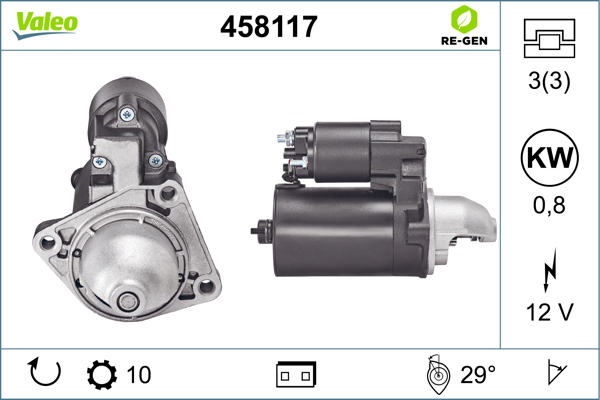 VALEO Starter 458117