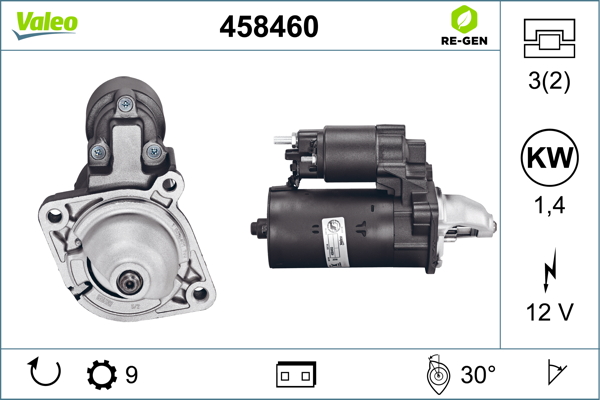 VALEO Starter 458460