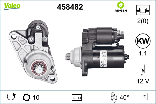 VALEO Starter 458482