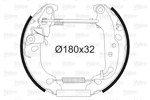 VALEO Bremsbackensatz 554826