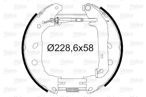 VALEO Bremsbackensatz 554830