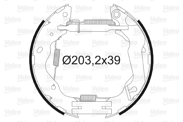 VALEO Bremsbackensatz 554876