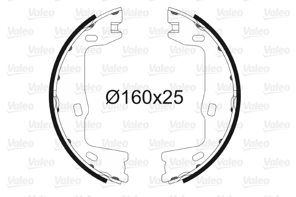 VALEO Bremsbackensatz, Feststellbremse 562572