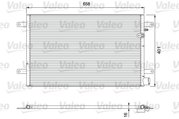 VALEO Kondensator, Klimaanlage 814004