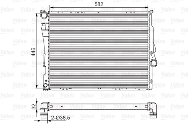 VALEO Kühler, Motorkühlung 701523