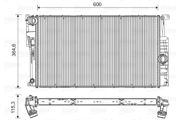 VALEO Kühler, Motorkühlung 735453