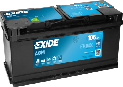 EXIDE Starterbatterie EK1050