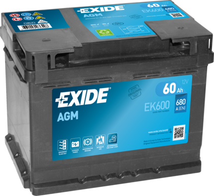 EXIDE Starterbatterie EK600