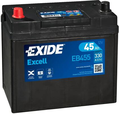 EXIDE Starterbatterie EB455