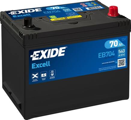 EXIDE Starterbatterie EB704
