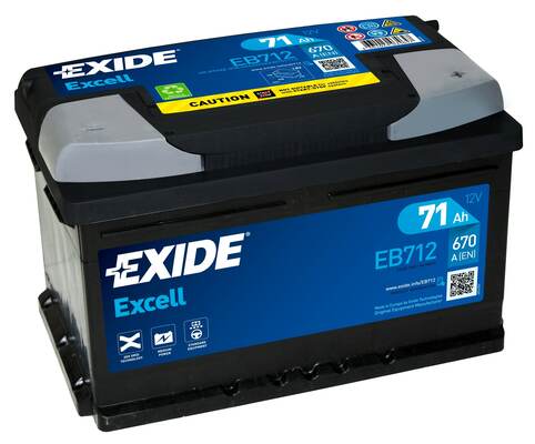 EXIDE Starterbatterie EB712