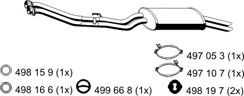 ERNST Endschalldämpfer 273275