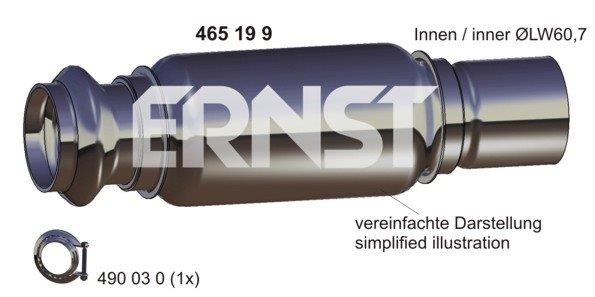 ERNST Reparaturrohr, Katalysator 465199