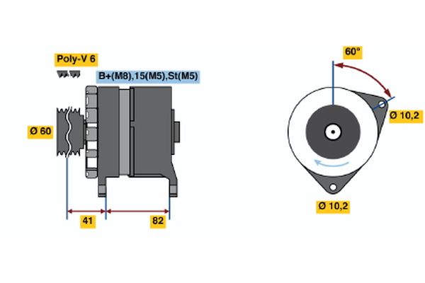BOSCH Generator 0 120 468 128