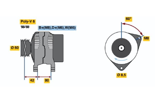 BOSCH Generator 0 123 310 014