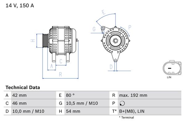 BOSCH Generator 0 986 084 230