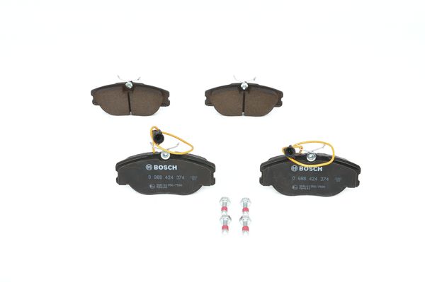 BOSCH Bremsbelagsatz, Scheibenbremse 0 986 424 374