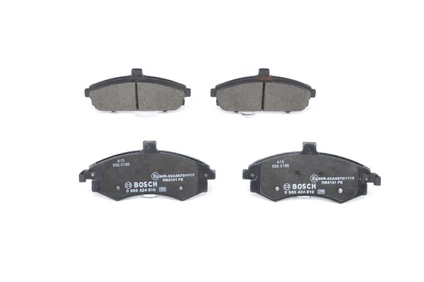 BOSCH Bremsbelagsatz, Scheibenbremse 0 986 424 810