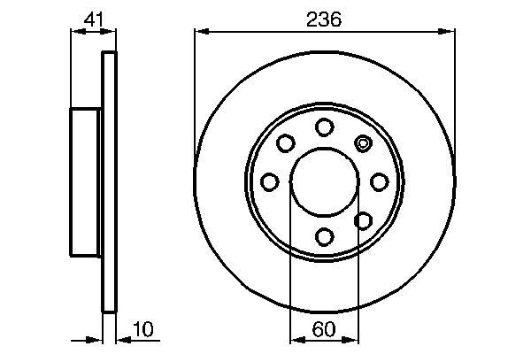 BOSCH Bremsscheibe 0 986 478 080
