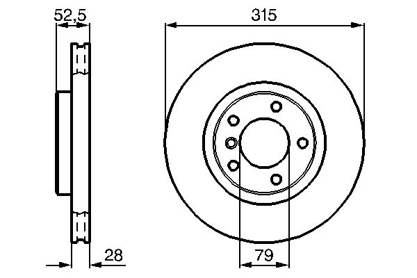 BOSCH Bremsscheibe 0 986 478 748