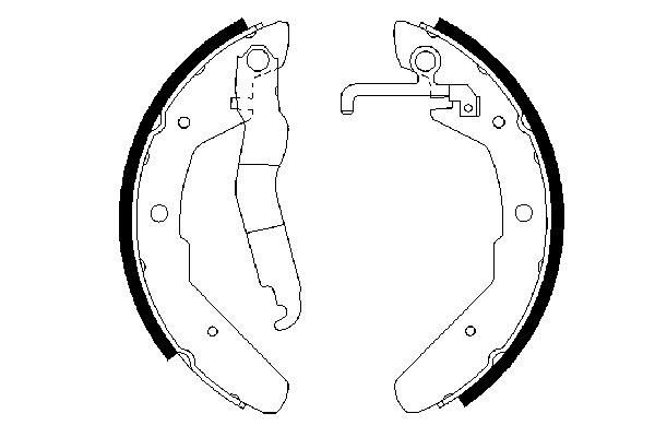 BOSCH Bremsbackensatz 0 986 487 279