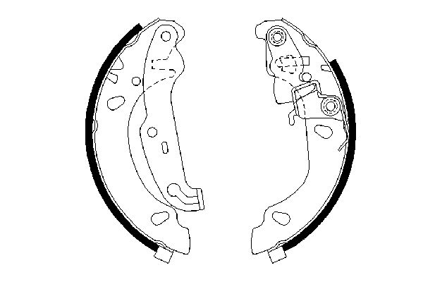 BOSCH Bremsbackensatz 0 986 487 624