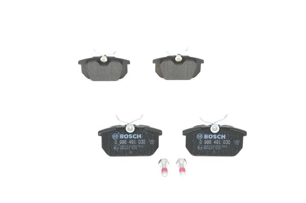 BOSCH Bremsbelagsatz, Scheibenbremse 0 986 491 030