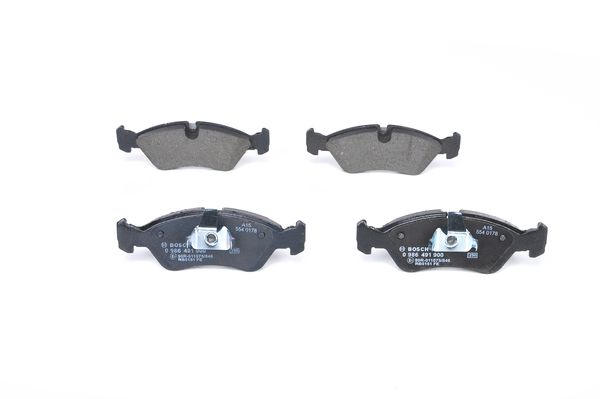 BOSCH Bremsbelagsatz, Scheibenbremse 0 986 491 900