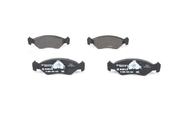 BOSCH Bremsbelagsatz, Scheibenbremse 0 986 492 020