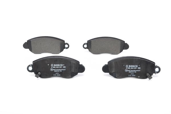 BOSCH Bremsbelagsatz, Scheibenbremse 0 986 494 047