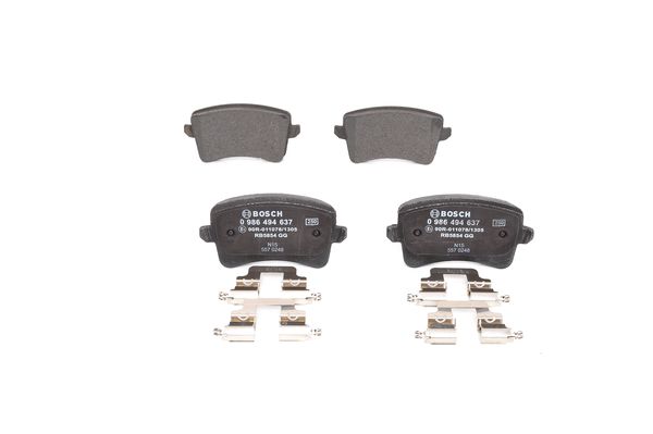 BOSCH Bremsbelagsatz, Scheibenbremse 0 986 494 637