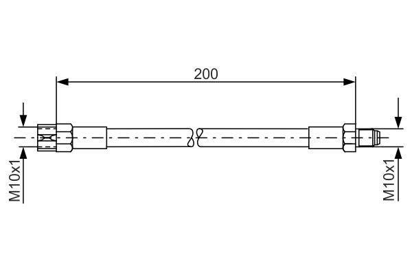 BOSCH Bremsschlauch 1 987 476 002