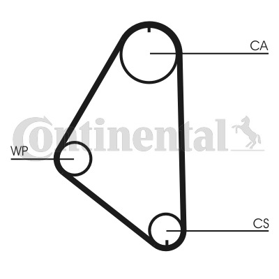 CONTINENTAL CTAM Zahnriemen CT558