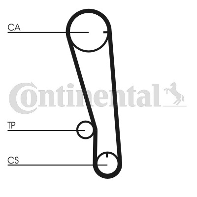 CONTINENTAL CTAM Zahnriemen CT665